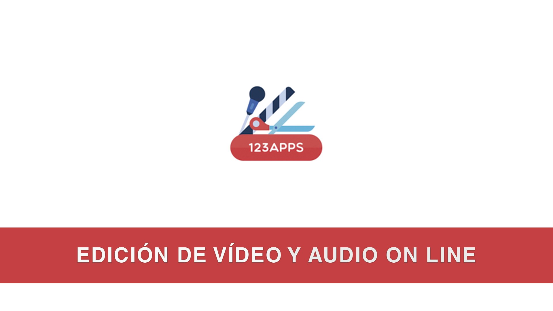 Editar audio y vídeo con 123apps